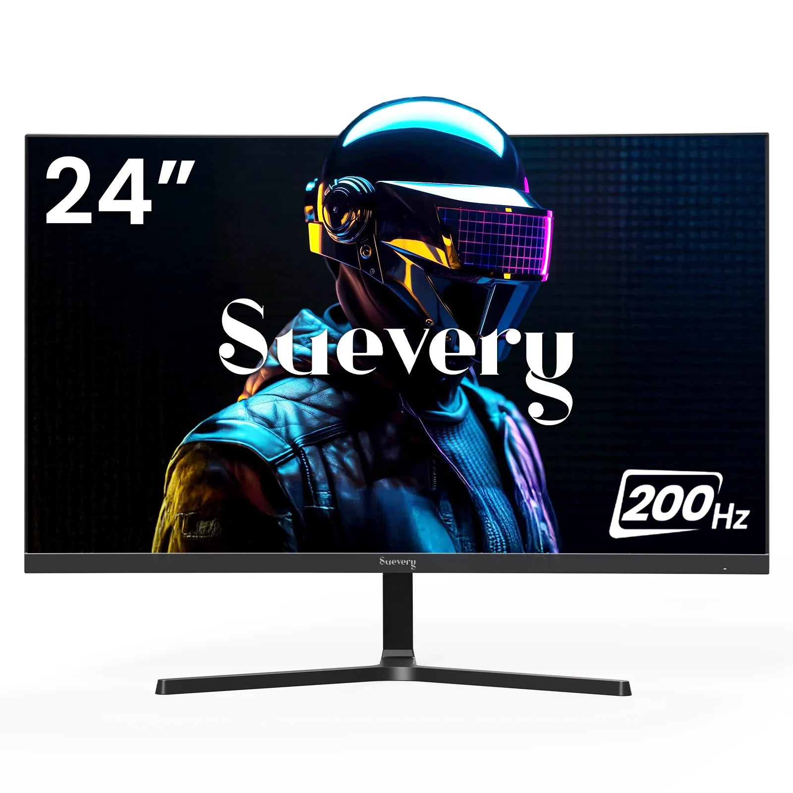 24" Gaming Monitor, IPS Panel, 200Hz/Fhd 1080P Frameless Computer Monitor,Built-In Speakers, 120% Srgb, Freesync, Black