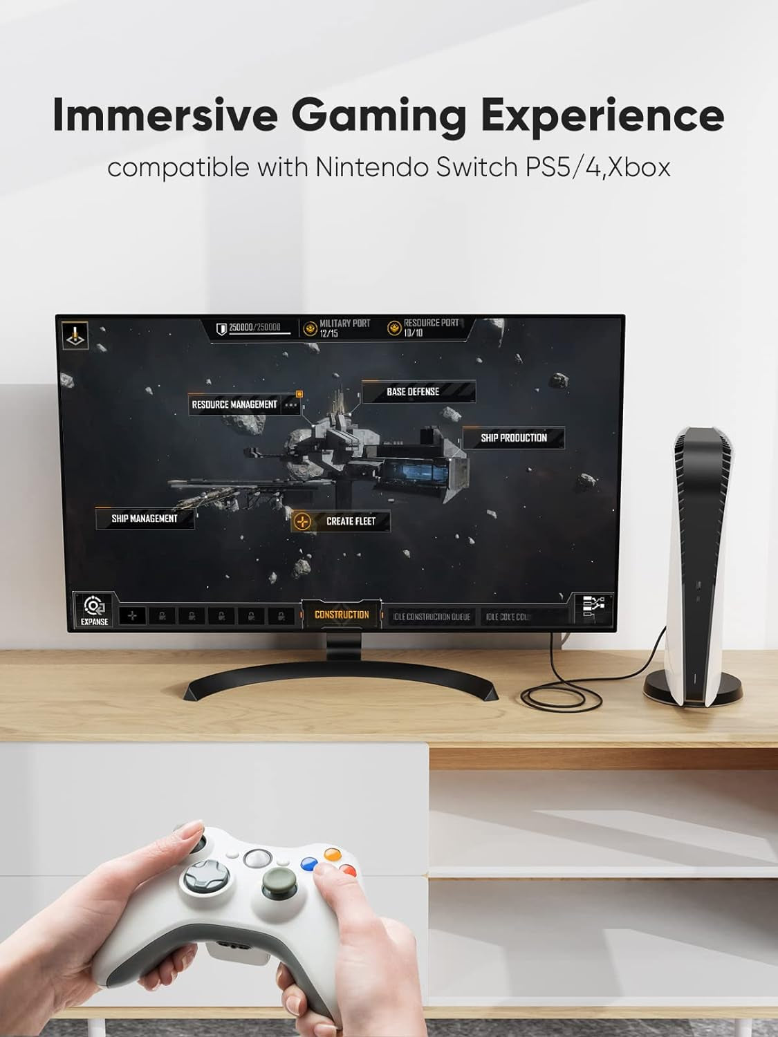 DVI Male to HDMI Male High-Speed Cable – Reliable 1080p Digital Video Connection for Desktop, Laptop, TV, and Monitor