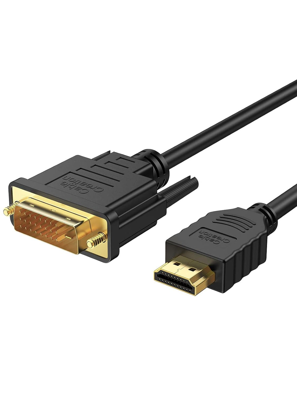 DVI Male to HDMI Male High-Speed Cable – Reliable 1080p Digital Video Connection for Desktop, Laptop, TV, and Monitor